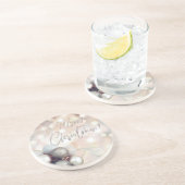 Dessous De Verre En Grès Joyeux ornements de Noël (Côté)