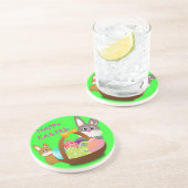 DESSOUS DE VERRE EN GRÈS JOYEUX PÂQUES (Côté)