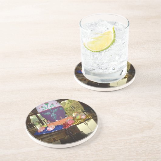 Dessous De Verre En Grès Joyeux Pâques (Côté)