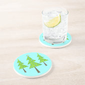 Dessous De Verre En Grès Joyeux petits arbres (Côté)