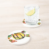 Dessous De Verre En Grès Joyeux saison citrouille (Côté)