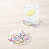 Dessous De Verre En Grès Joyeux Snowmans Fête de Noël Funny Dessous de verr (Côté)