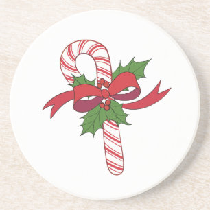 Dessous De Verre En Grès Joyeux Sucre de canne de Noël