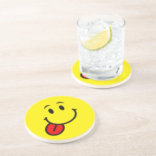 Dessous De Verre En Grès Joyeux visage