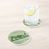 Dessous De Verre En Grès Jungun à un quibbib (Côté)