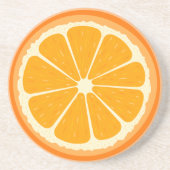 Dessous De Verre En Grès Jus de citron frais orange (Devant)