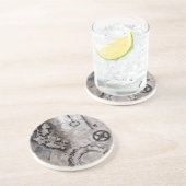 Dessous De Verre En Grès Juxtaposition II (Côté)