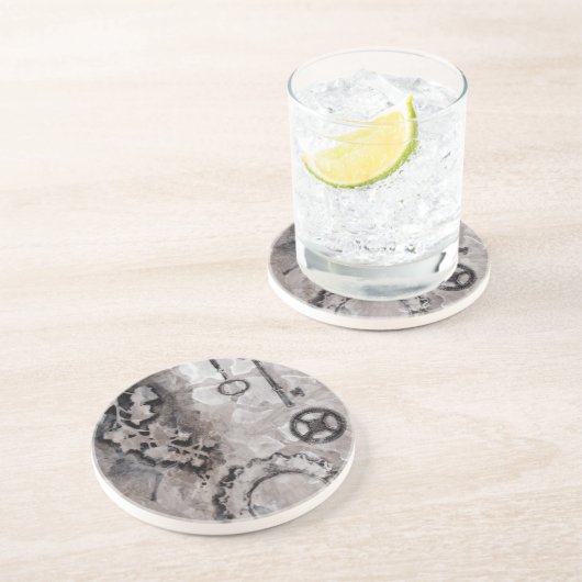 Dessous De Verre En Grès Juxtaposition II (Côté)