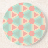 Dessous De Verre En Grès Kaleidoscope de couleur (Devant)