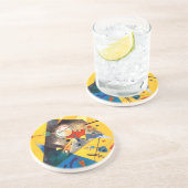 Dessous De Verre En Grès Kandinsky Harmonie calme Art Abstrait (Côté)