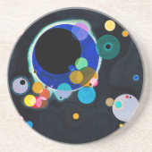 Dessous De Verre En Grès Kandinsky Plusieurs Cercles Artwork (Devant)