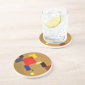 Dessous De Verre En Grès Kandinsky Treize Rectangles peinture Abstraite (Côté)