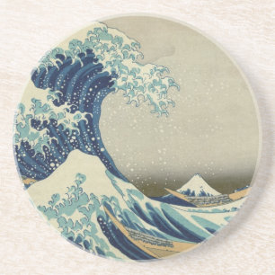 Dessous De Verre En Grès Katsushika Hokusai : La Grande Vague à Kanagawa