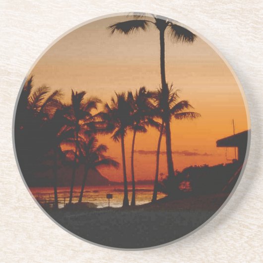 Dessous De Verre En Grès Kauai Hawaii (Devant)