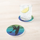 Dessous De Verre En Grès Kayak de rodéo (Côté)