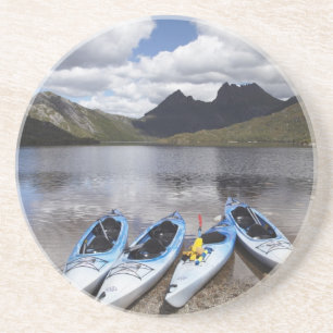 Dessous De Verre En Grès Kayaks, Cradle Mountain et lac Dove, Cradle