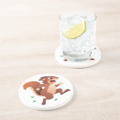 Dessous De Verre En Grès Kelossus, Happy Scott Squirrel (Côté)