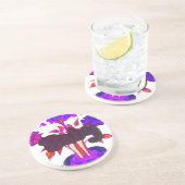 Dessous De Verre En Grès Kenya Heart Art : I Love Kenya (Côté)