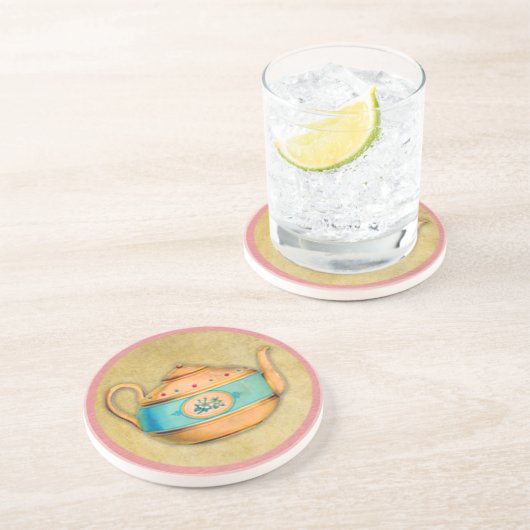 Dessous De Verre En Grès Kettle (Côté)