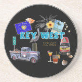 Dessous De Verre En Grès Key West (Devant)