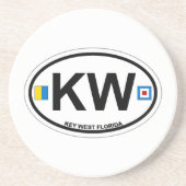 Dessous De Verre En Grès Key West. (Devant)