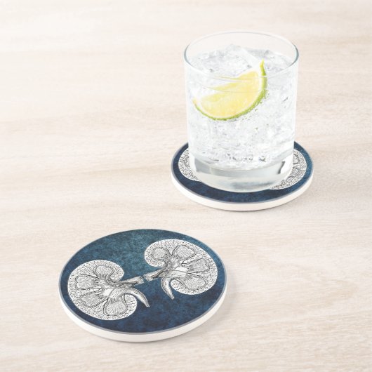 DESSOUS DE VERRE EN GRÈS KIDNEY 2 (Côté)