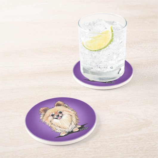 Dessous De Verre En Grès KiniArt Bella Pom (Côté)