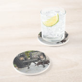 Dessous De Verre En Grès Kitty dans le parc (Côté)