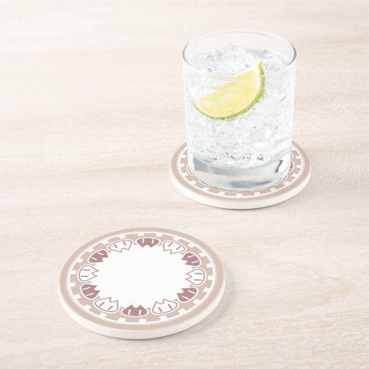Dessous De Verre En Grès "KITTY GARLAND"coaster (Côté)