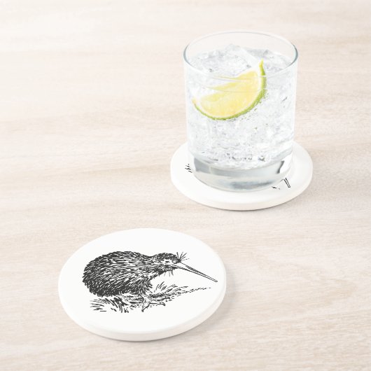 Dessous De Verre En Grès Kiwi (Côté)