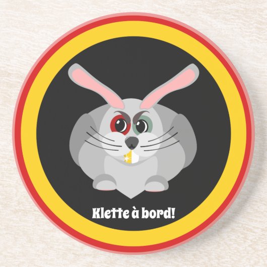 Dessous De Verre En Grès Klette à bord - folklore belge (Devant)