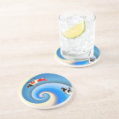 Dessous De Verre En Grès Koi (Côté)