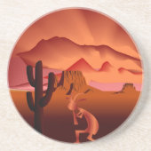 Dessous De Verre En Grès Kokopelli Sud-Ouest (Devant)