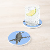 Dessous De Verre En Grès Kookaburra australien (Côté)