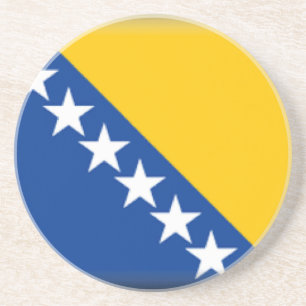 Dessous De Verre En Grès La Bosnie-Herzégovine diminuent