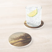 Dessous De Verre En Grès La Camargue, Coucher De Soleil - Félix Ziem (Côté)