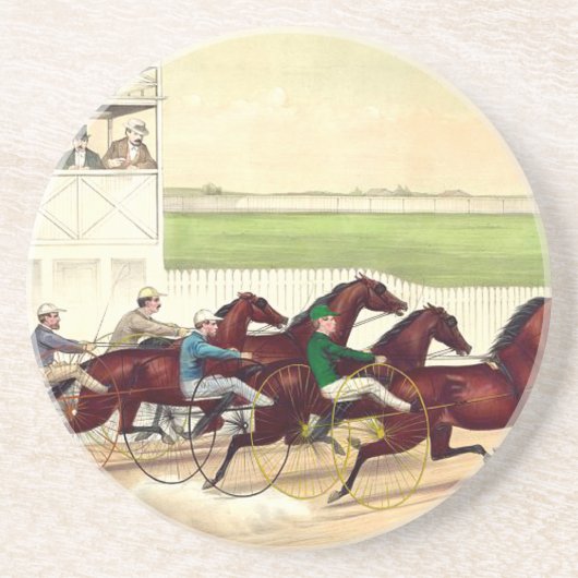Dessous De Verre En Grès La course de chevaux SUPÉRIEURE est ma vie (Devant)