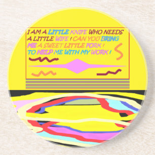 Dessous De Verre En Grès La cuillère tombe amoureuse de la louche et du cou