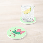 Dessous De Verre En Grès La fée de la grenouille de la Saint-Valentin de Ca (Côté)