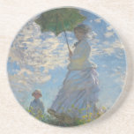 Dessous De Verre En Grès La Femme de Monet avec parasol<br><div class="desc">Chef-d'oeuvre de Claude Monet : Femme avec parasol. Veuillez visiter notre magasin pour d'autres articles de rachat</div>