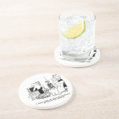 Dessous De Verre En Grès La femme masque la télécommande de la télévision (Côté)