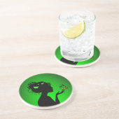 Dessous De Verre En Grès La femme papillons (Côté)