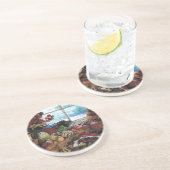 Dessous De Verre En Grès La fête - (Côté)