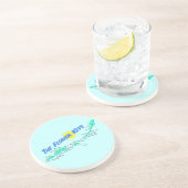 Dessous De Verre En Grès La Floride verrouille la rétro illustration de (Côté)