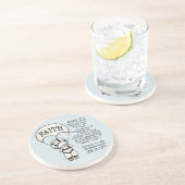 Dessous De Verre En Grès La foi guide (Côté)