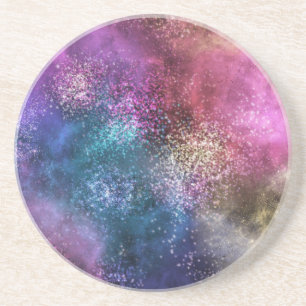 Dessous De Verre En Grès La Galaxie Colorée