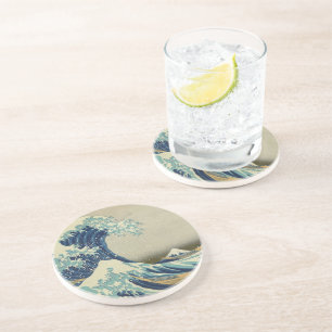 Dessous De Verre En Grès La Grande Vague au large de Kanagawa