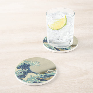 Dessous De Verre En Grès La Grande Vague au large de Kanagawa