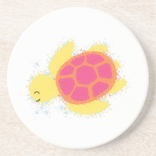Dessous De Verre En Grès La jolie tortue de mer