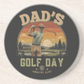 Dessous De Verre En Grès La journée de golf de papa (Devant)